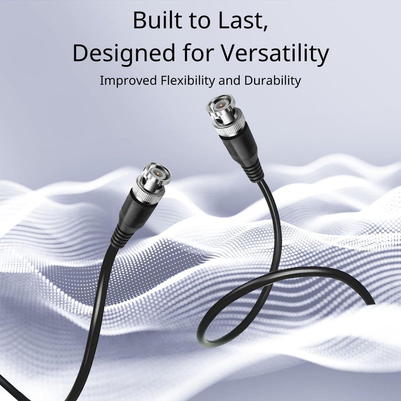 TNP Products TNP SDI Cable Connectors RG6 Coaxial Cable Male to Male - Heavy Shielding, BNC to BNC Cord Connectors, HD SDI BNC Cable, Long Cable Cord, 75 Ohm Cable, 3FT - Image 3